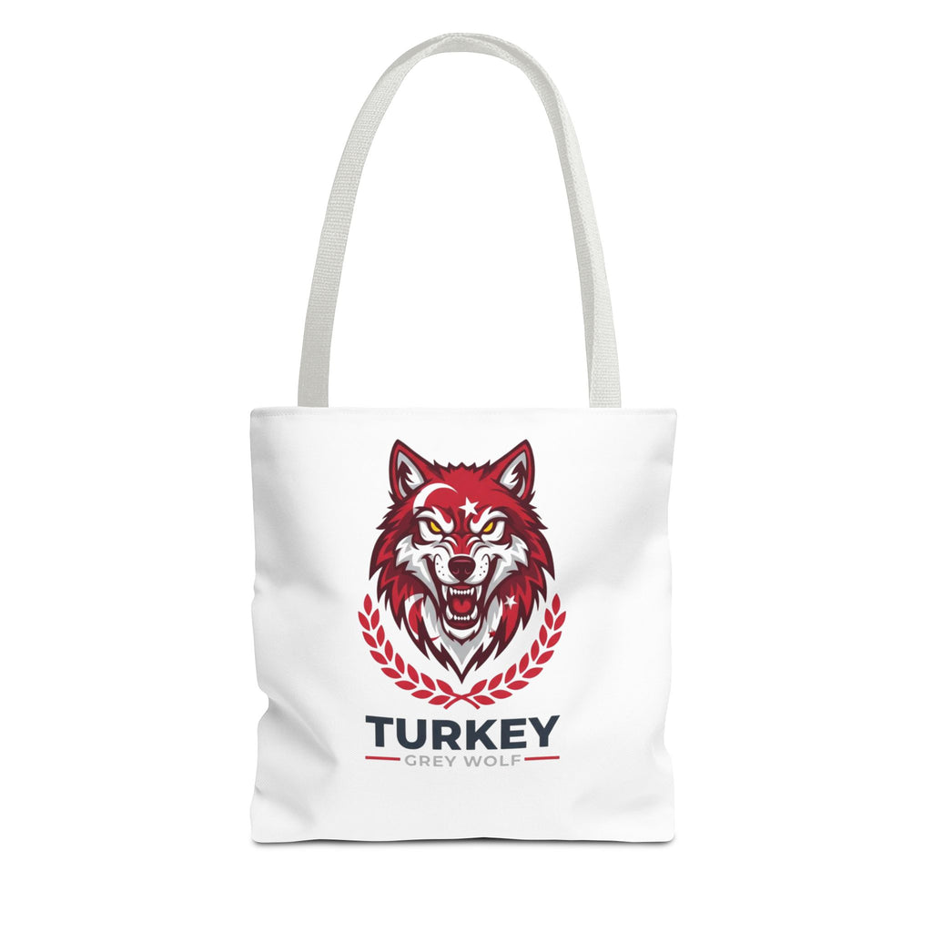 Turkey Grey Wolf Tote Bag