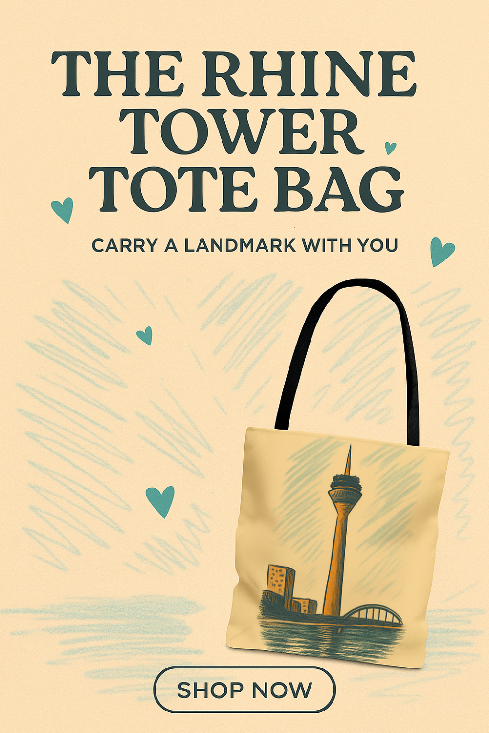 The Rhine Tower Tote Bag